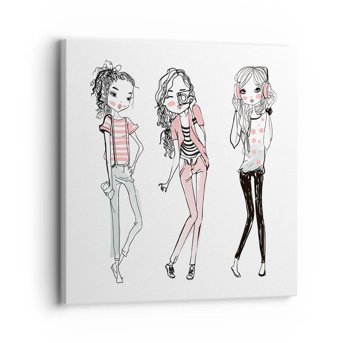 Schilderen op canvas - Het zal zijn, het zal leuk zijn - 30x30 cm