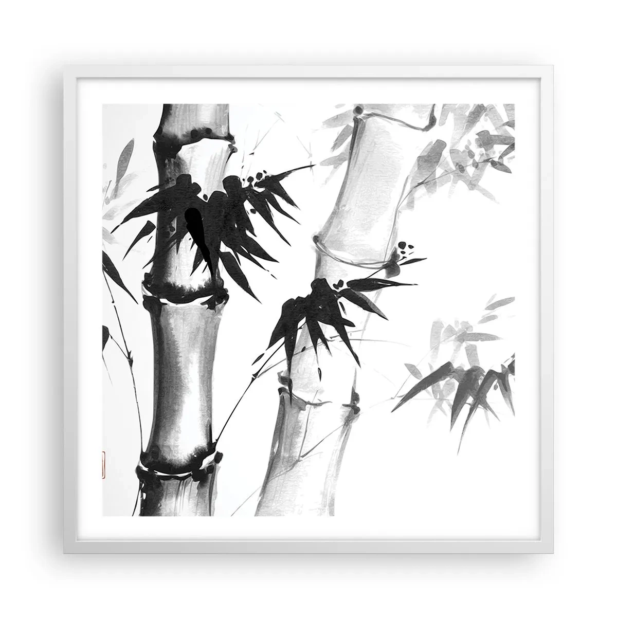 Poster in een witte lijst - Close-up op het oosten - 60x60 cm