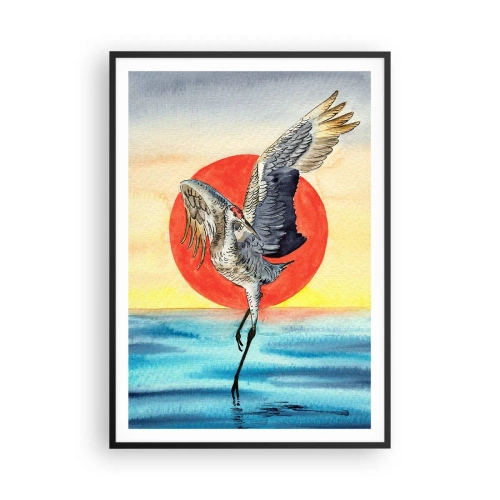 Poster in een zwarte lijst - Het is tijd om terug te gaan - 70x100 cm