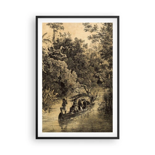 Poster in een zwarte lijst - Expeditie naar de bron - 61x91 cm