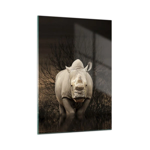 Schilderen op glas - Wit tegen de natuur - 50x70 cm
