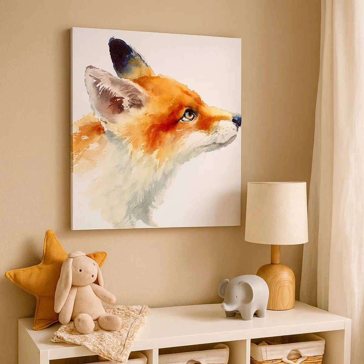 Schilderen op canvas - Je kunt nooit voorzichtig genoeg zijn - 30x30 cm