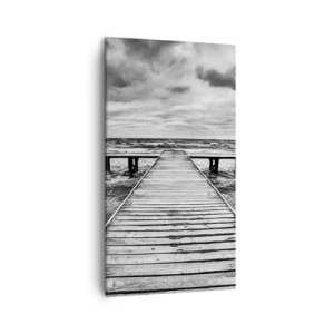 Schilderen op canvas - Ik wacht tot de wind wegjaagt... - 45x80 cm