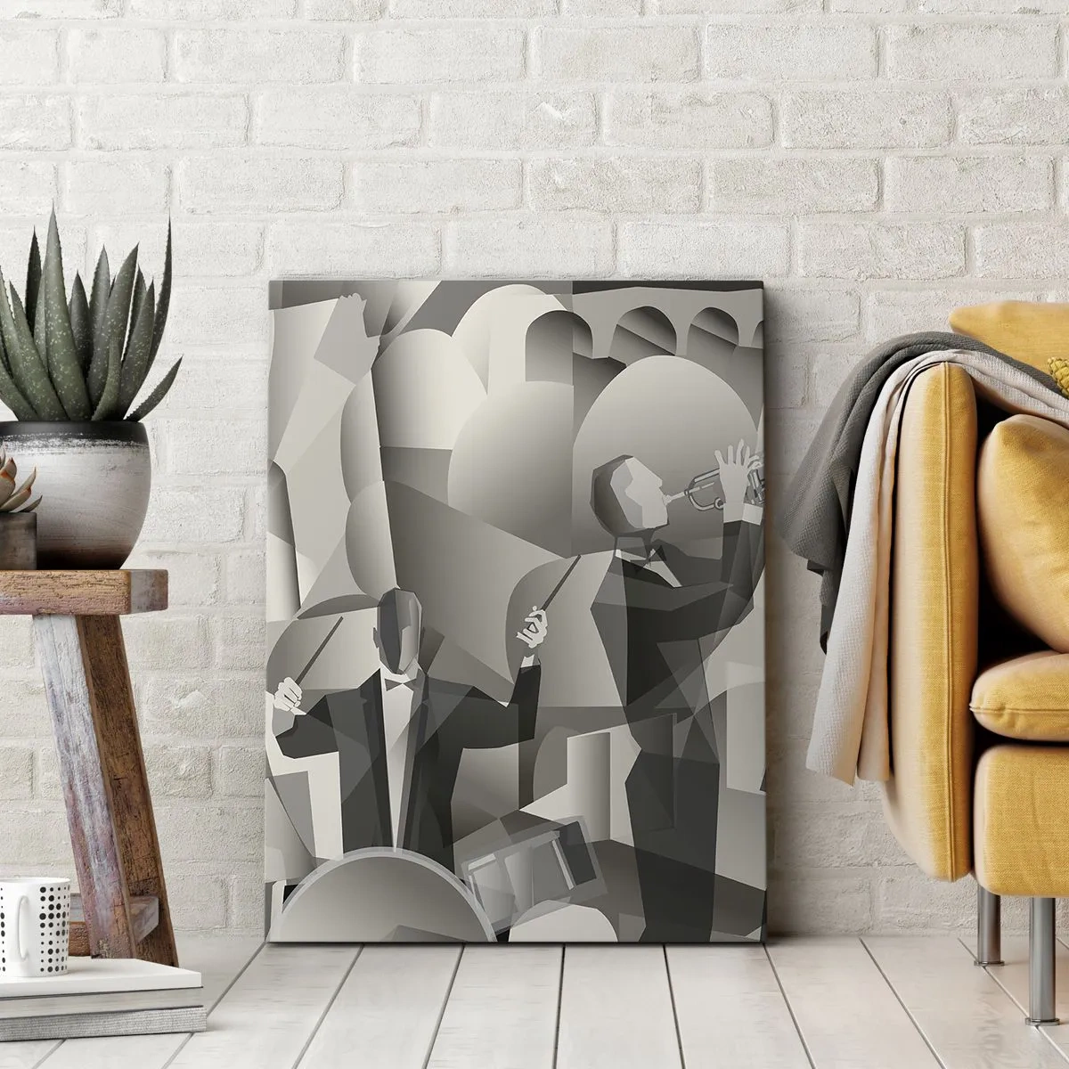 Schilderen op canvas - In de ruimte van geluiden - 50x70 cm