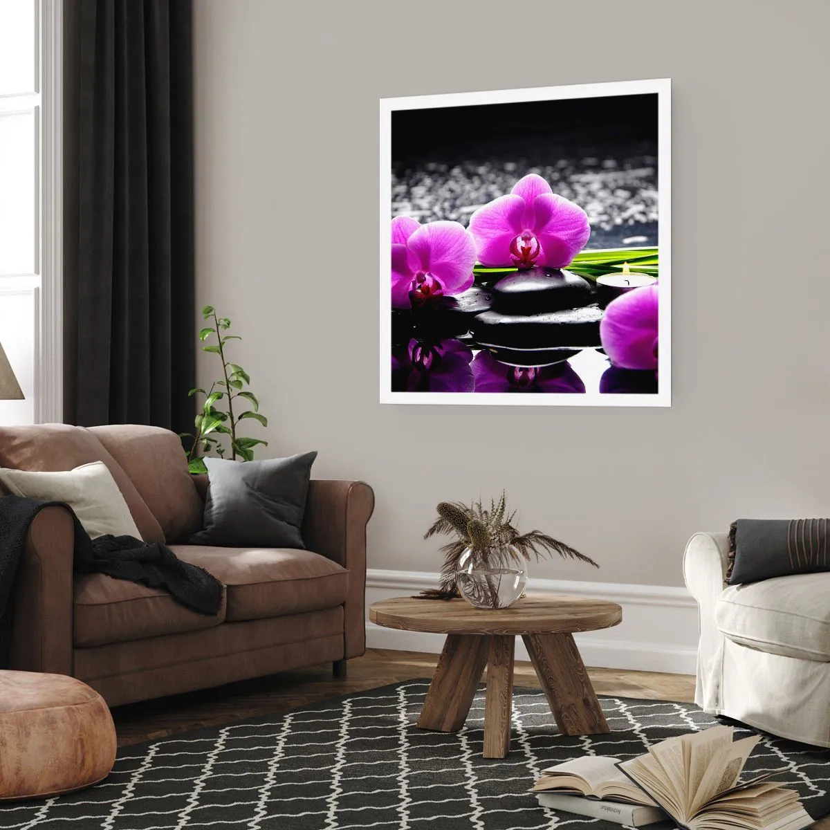 Poster - Verdrinken in rust en stilte - 40x40 cm