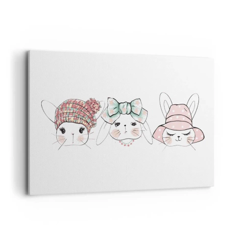 Schilderen op canvas - Peinzend, verdrietig, tevreden - 120x80 cm