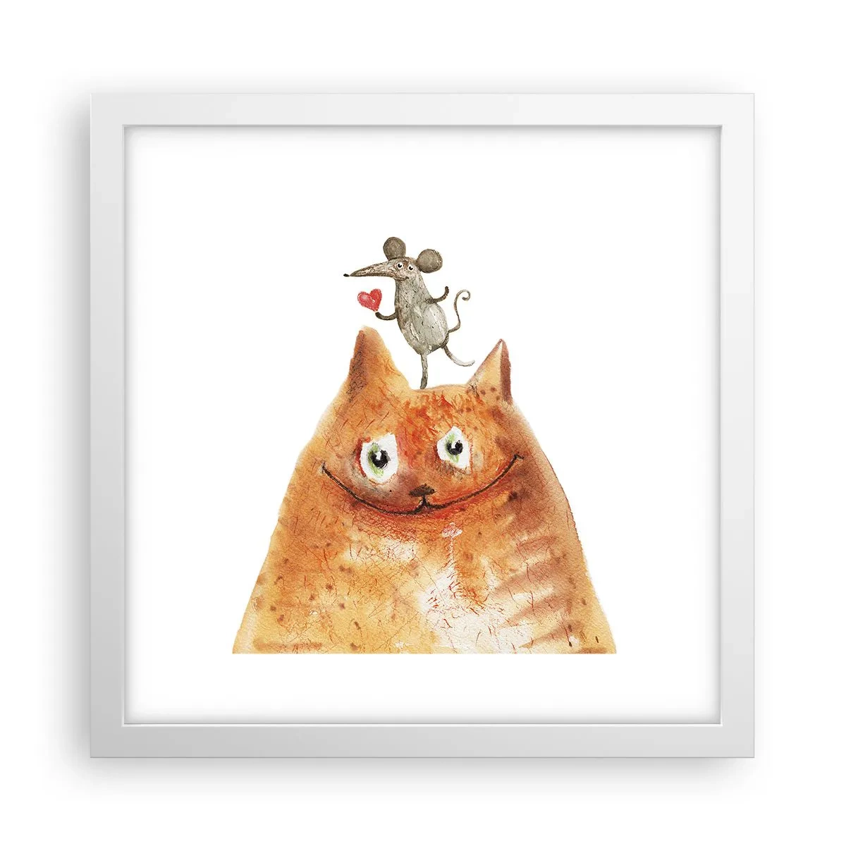 Poster in een witte lijst - De paradoxen van de liefde - 30x30 cm