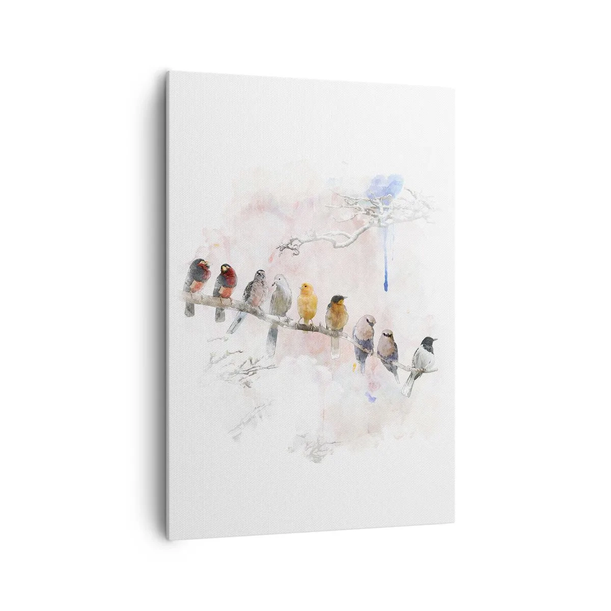 Schilderen op canvas - Gevleugelde ontmoeting - 70x100 cm