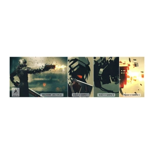 Fotobehang Monster Zelfklevend Deluxe Sticker - Dodelijke wapens - Je eigen Terminator - Abstractie, Fantasie, Toekomstige krijger - 100x30 cm