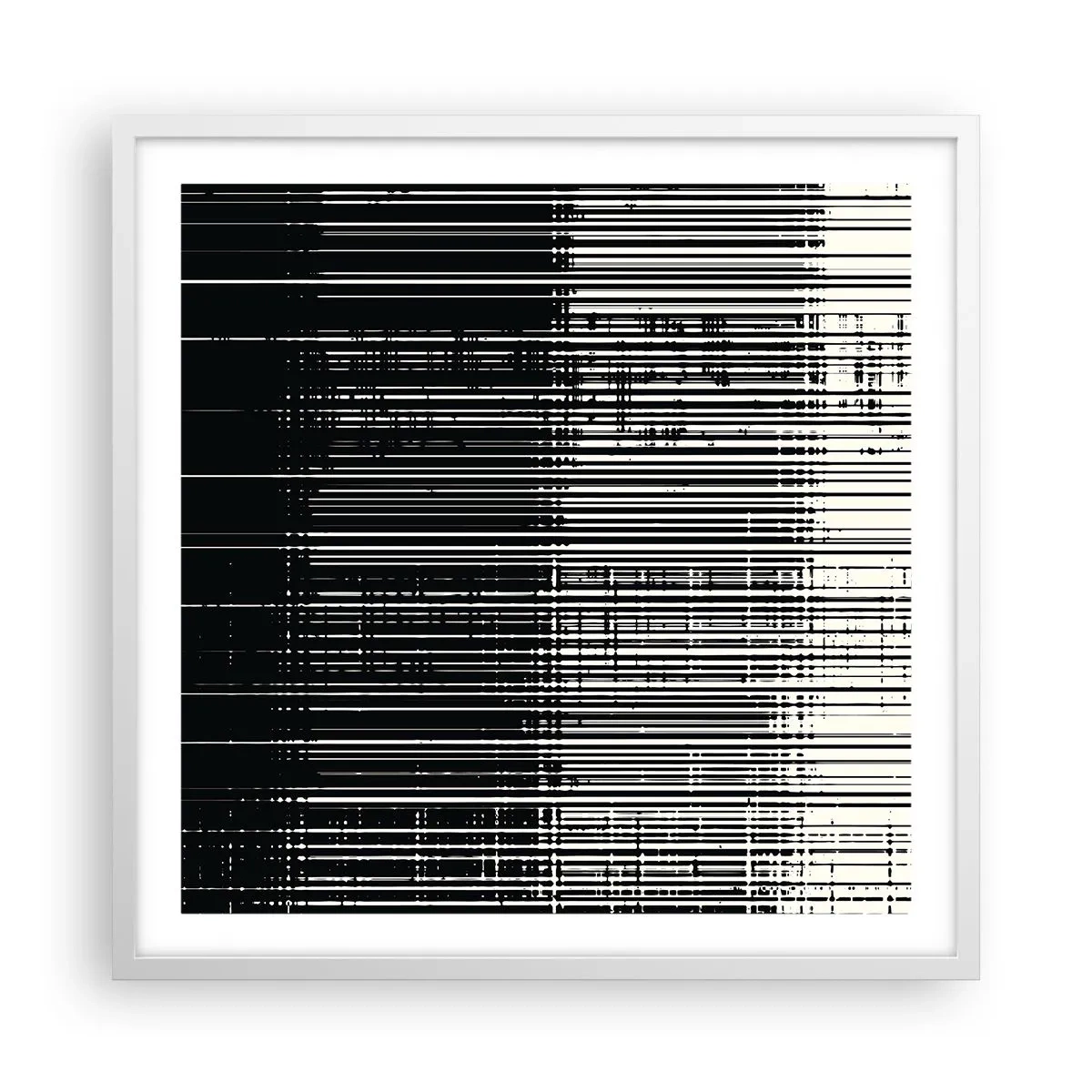Poster in een witte lijst - Golven en vibraties - 60x60 cm