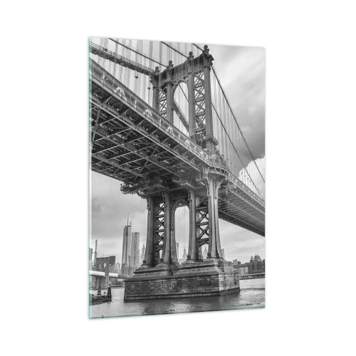 Schilderen op glas - Naar het hart van de stad - 50x70 cm