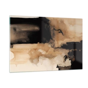Schilderen op glas - Intrigerende abstractie - 120x80 cm