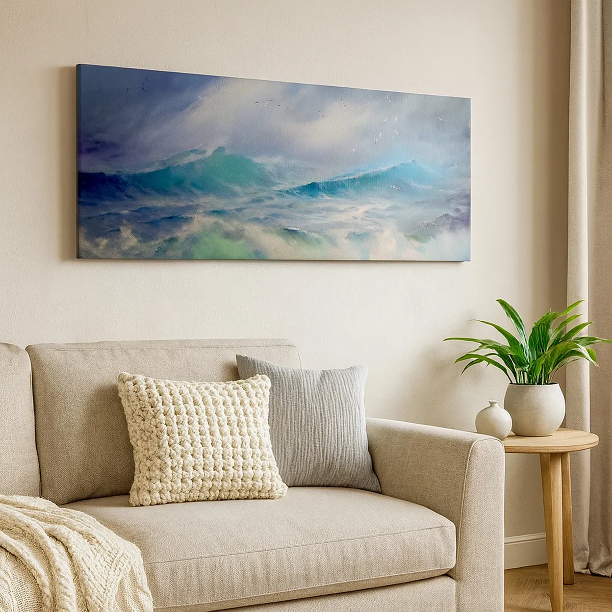 Schilderen op canvas - 'De wervelwind huilde van triomf...' - 30x30 cm