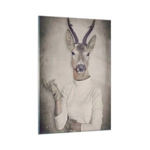 Schilderen op glas - Laat de gebaren spreken - 80x120 cm