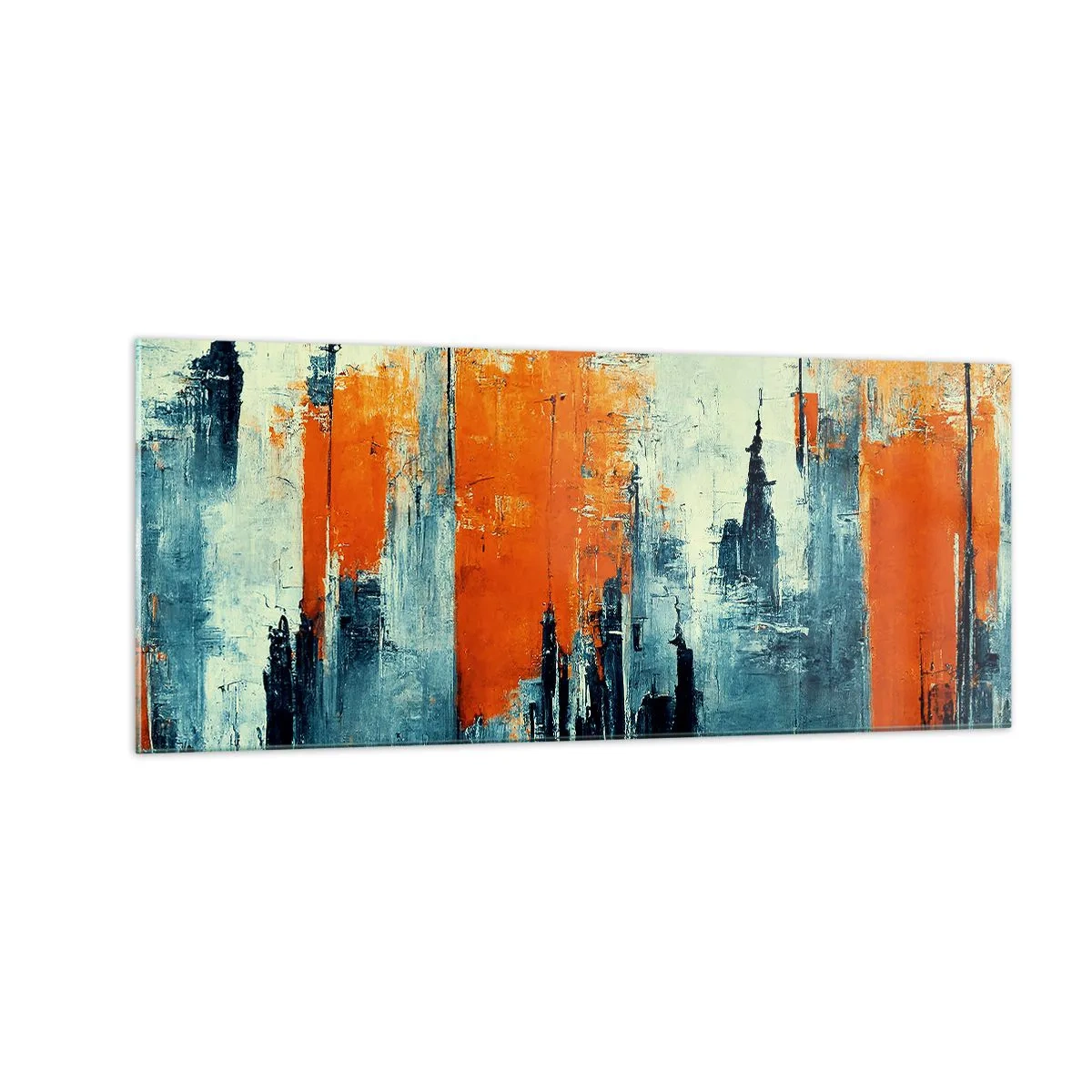 Schilderen op glas - Modern landschap - 100x40 cm
