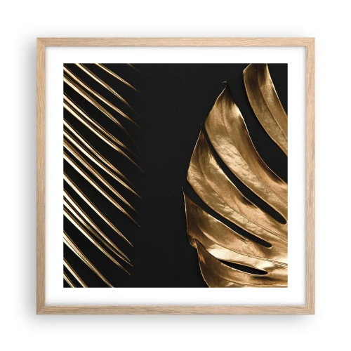 Een poster in een licht eiken lijst - Anders en net zo duur - 50x50 cm