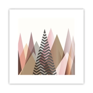 Poster - Piramidaal uitzicht - 30x30 cm