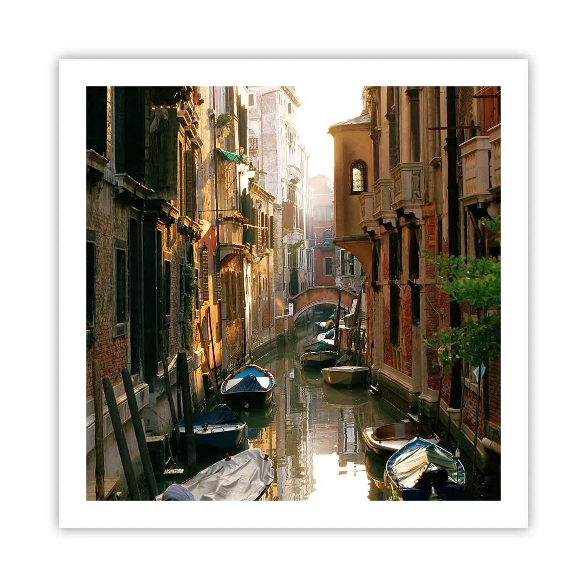 Poster - In een Venetiaans steegje - 60x60 cm