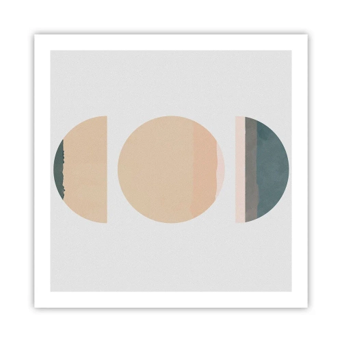 Poster - Een Wiel achter een andere - 60x60 cm