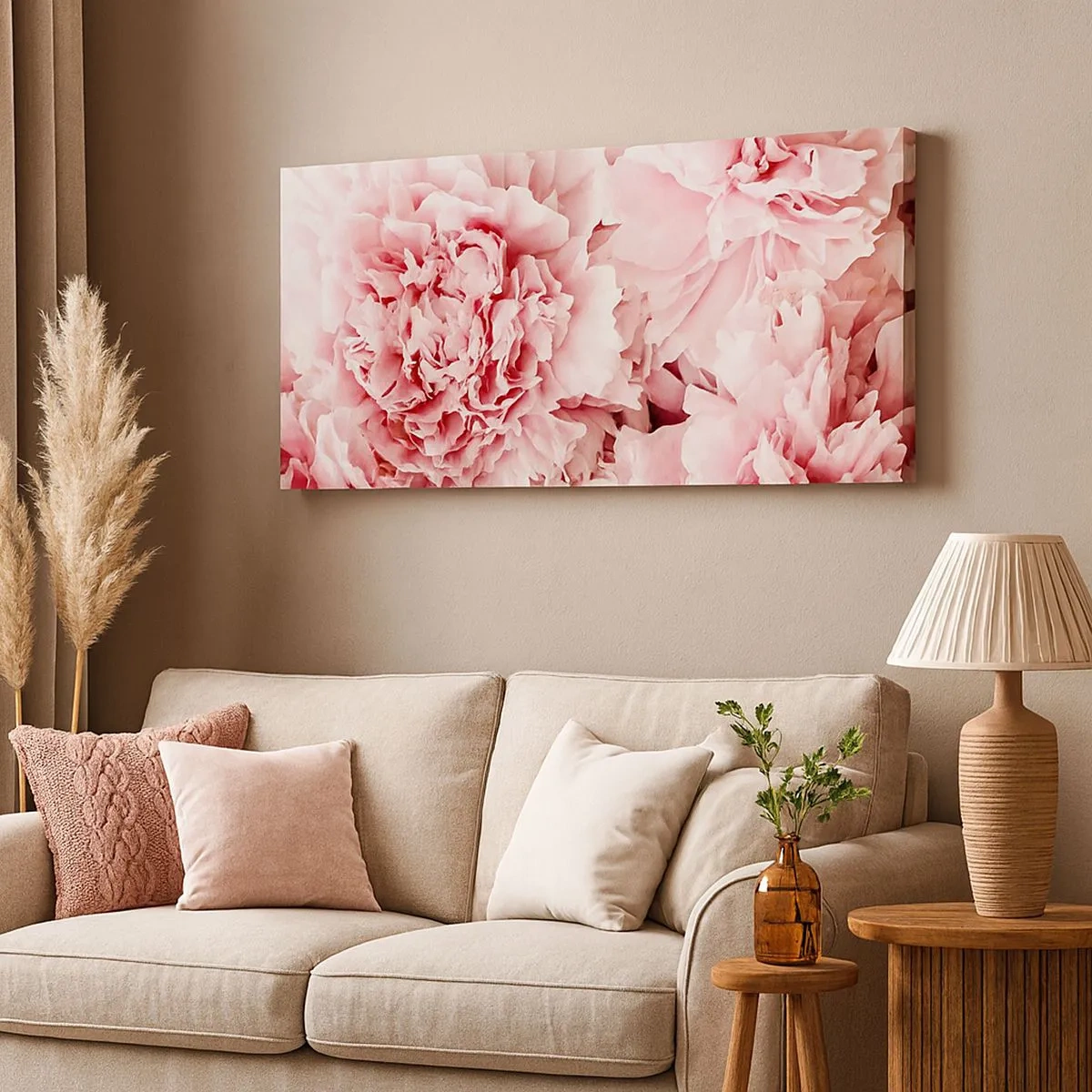 Schilderen op canvas - Roze droom - 100x40 cm