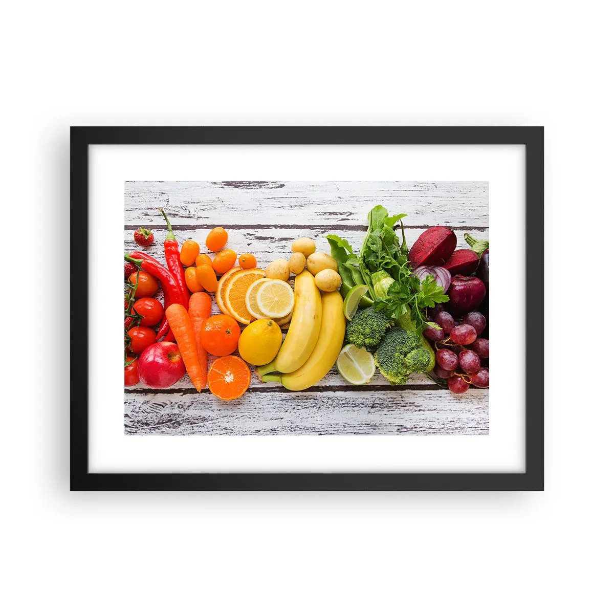 Poster in een zwarte lijst - Het is niet genoeg? - 40x30 cm