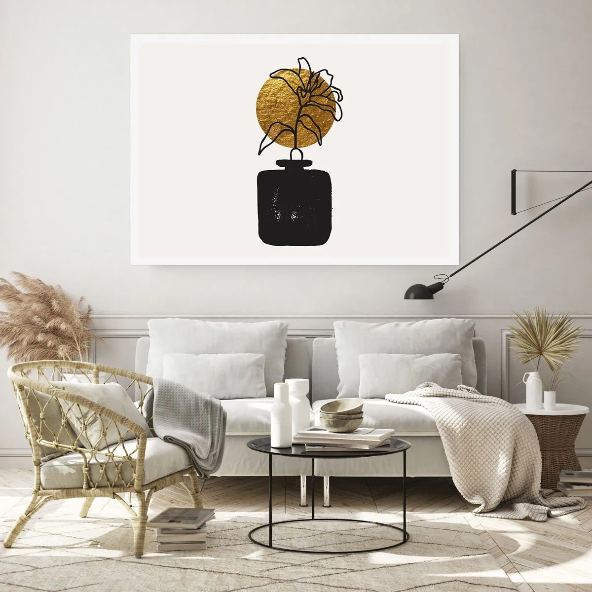Poster - Schoonheid is goud waard - 100x70 cm