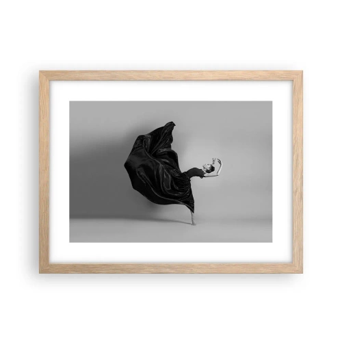 Een poster in een licht eiken lijst - Gevleugeld door muziek - 40x30 cm
