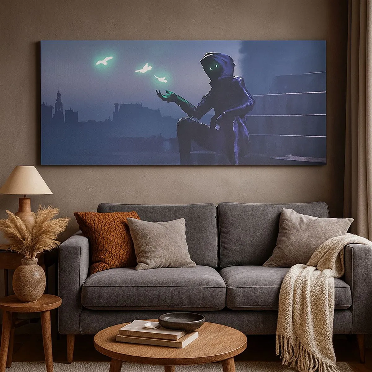 Schilderen op canvas - Het leven komt terug - 100x40 cm