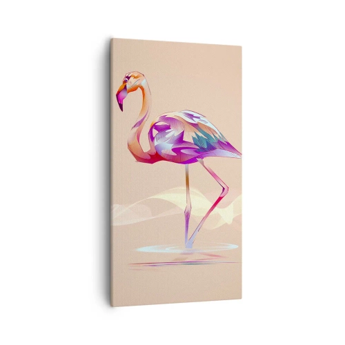 Schilderen op canvas - De vogel van goede emoties - 55x100 cm