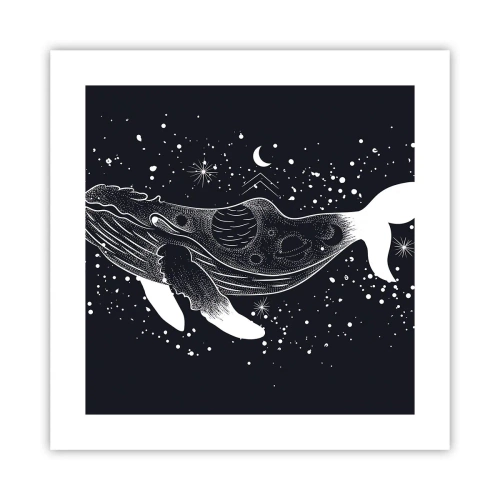 Poster - In de oceaan van het universum - 40x40 cm