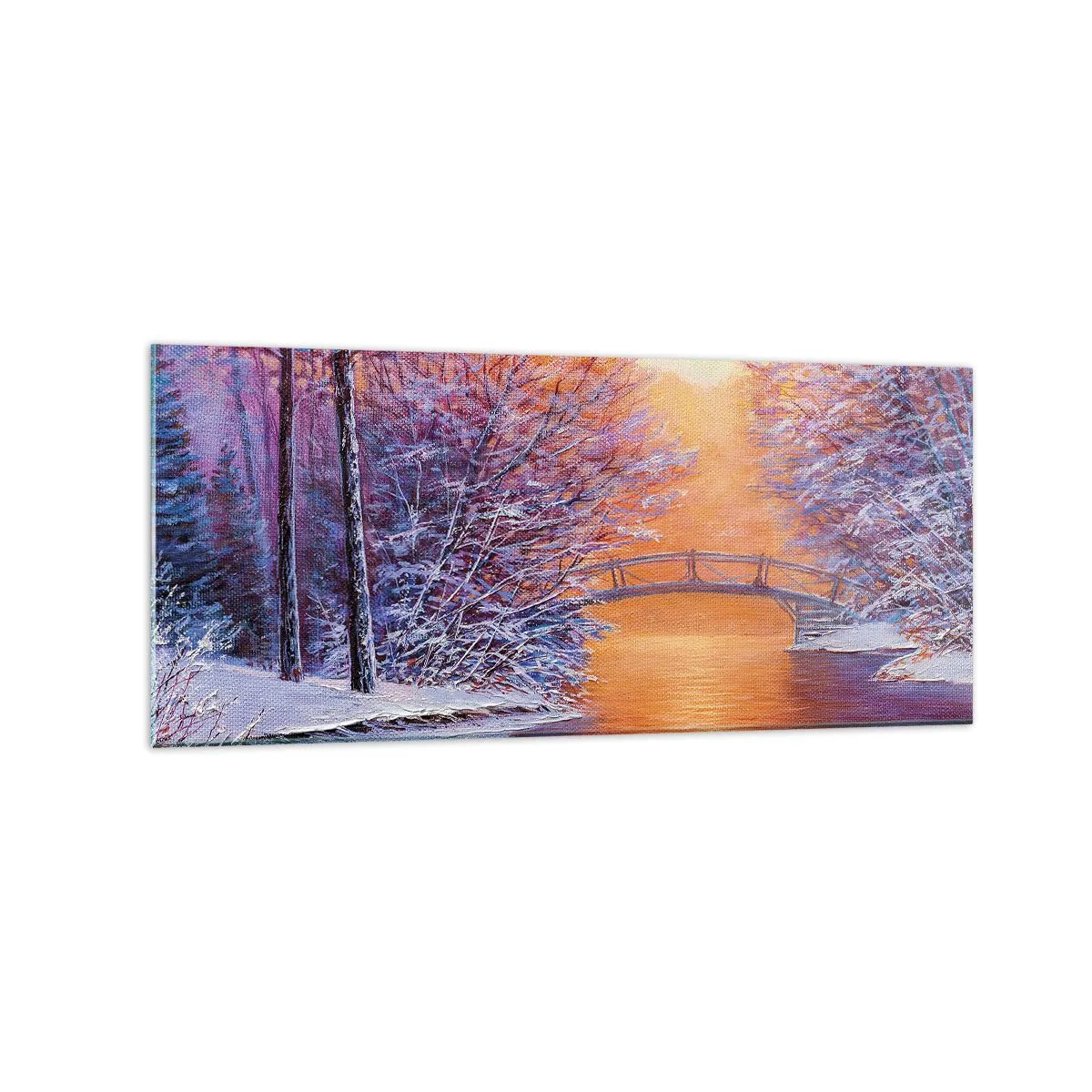 Schilderen op glas - Laten we elkaar hier ontmoeten - 120x50 cm
