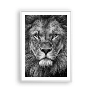 Poster in een witte lijst - In een kroningskleed - 50x70 cm