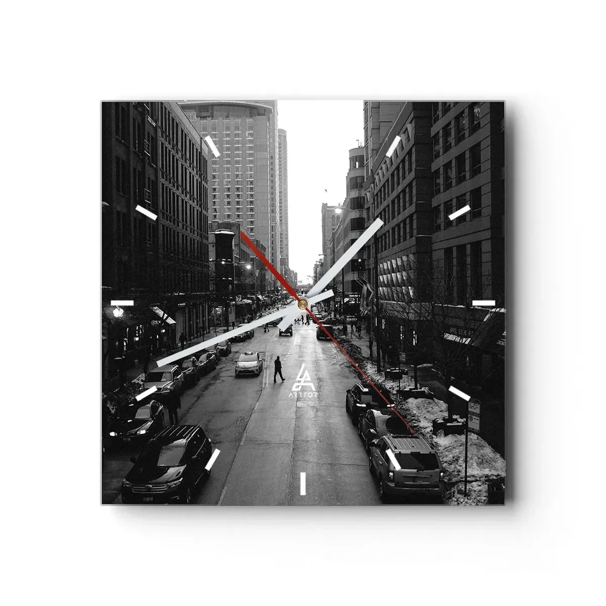 Wandklok - Klok - Een andere dag zoals elke andere dag - 40x40 cm