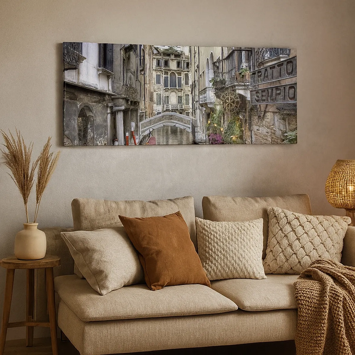 Schilderen op canvas - Eeuwenlang in stille reflectie - 30x30 cm