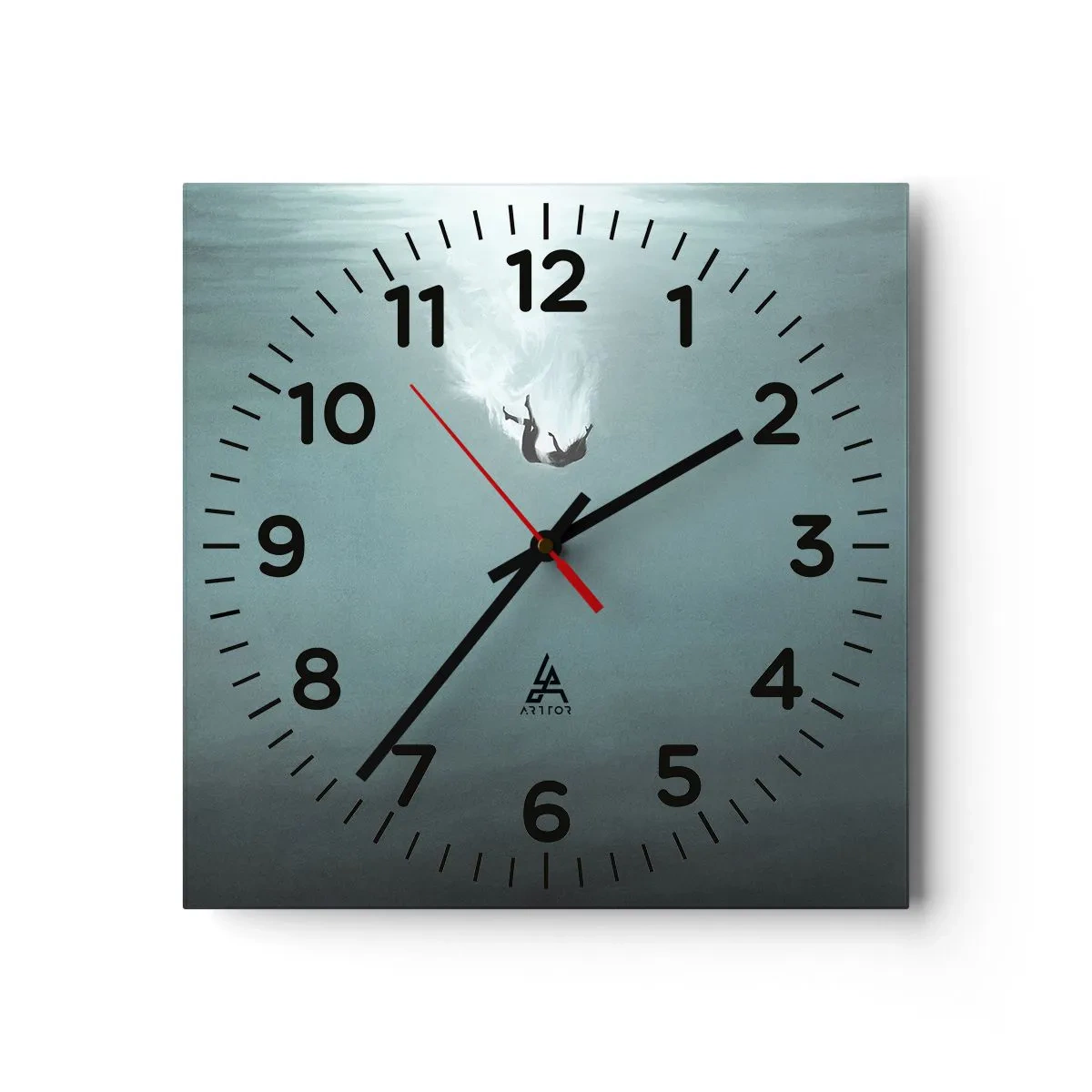 Wandklok - Klok - In de armen van de oceaan - 40x40 cm