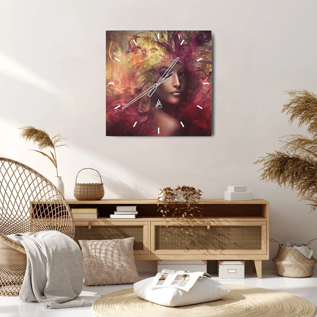 Wandklok - Klok - Ik ben hier! - 40x40 cm