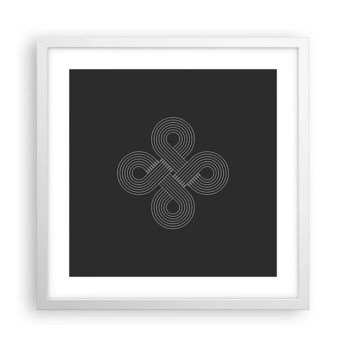 Poster in een witte lijst - In de Keltische geest - 40x40 cm