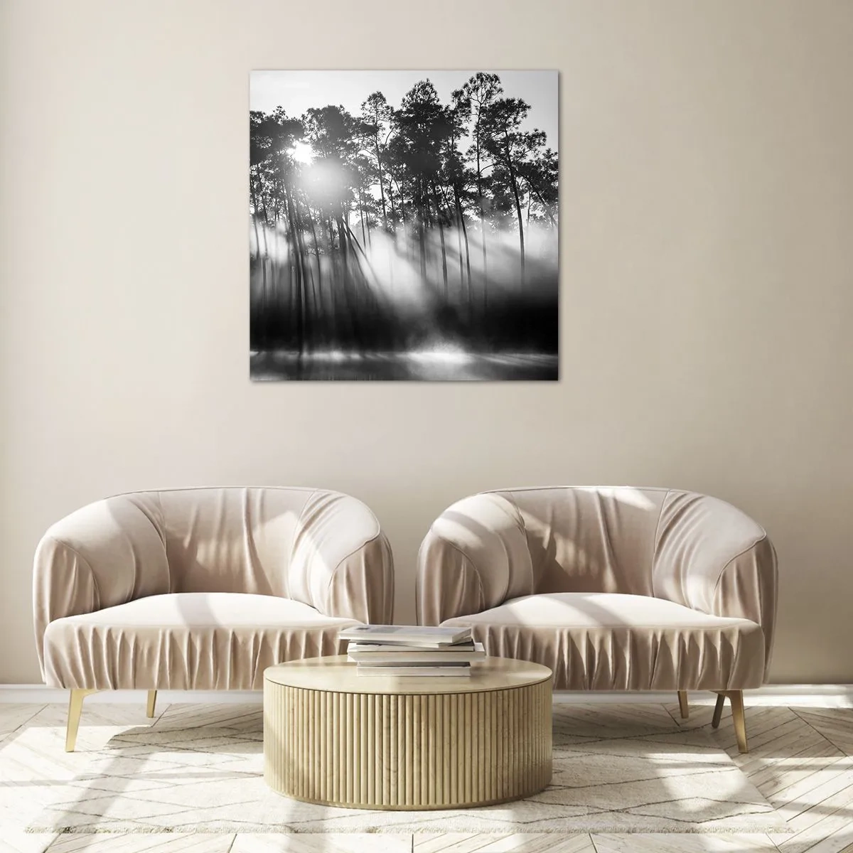 Schilderen op glas - Niet te stoppen zon - 70x70 cm