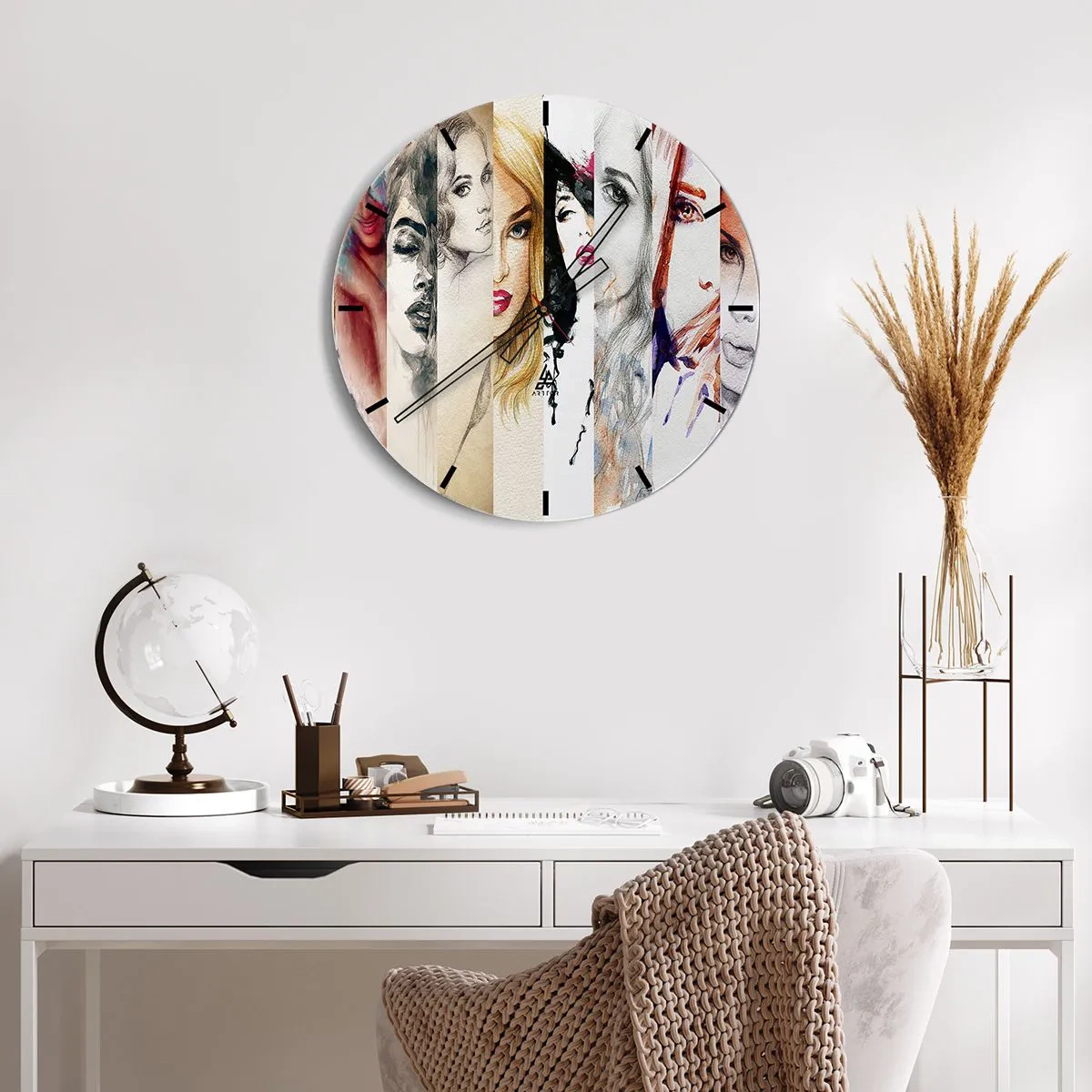 Wandklok - Klok - En jij bent het altijd - 40x40 cm