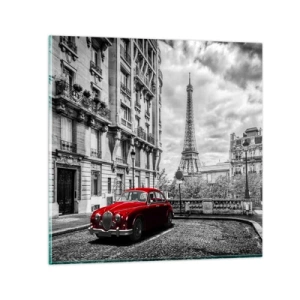 Schilderen op glas - Roofdier in de stad - 30x30 cm