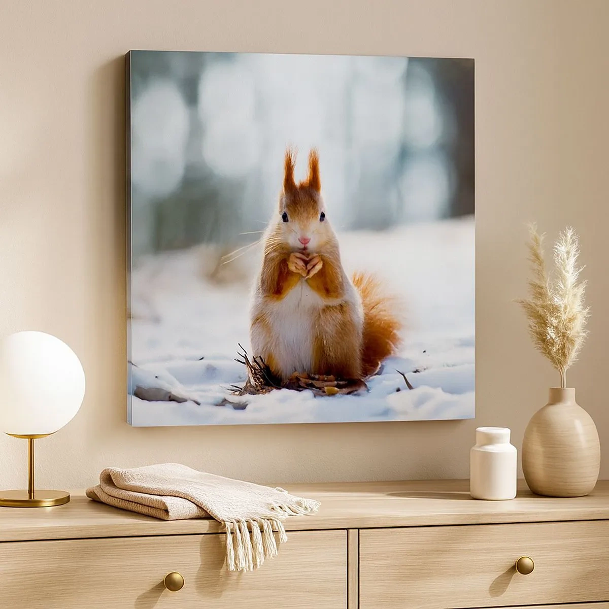 Schilderen op canvas - Waar kijk je naar? - 30x30 cm