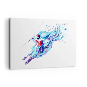 Schilderen op canvas - Gekke rush van vreugde - 120x80 cm