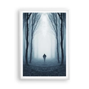 Poster in een witte lijst - En alles is eenvoudig en duidelijk - 70x100 cm