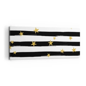 Schilderen op canvas - We zijn allemaal geboren onder een gelukkige ster - 100x40 cm