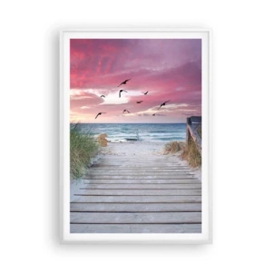 Poster in een witte lijst - Baltische indruk - 70x100 cm