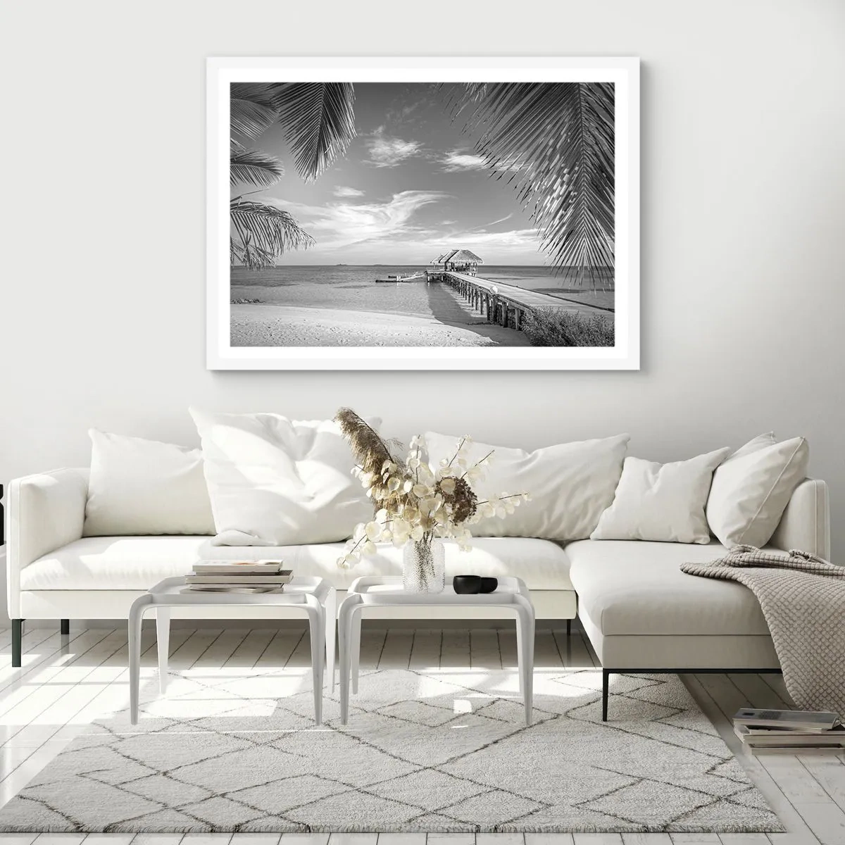 Poster in een witte lijst - Herinnering of droom? - 100x70 cm