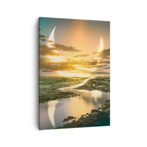 Schilderen op canvas - Ergens in een sterrenstelsel ver, ver weg - 50x70 cm