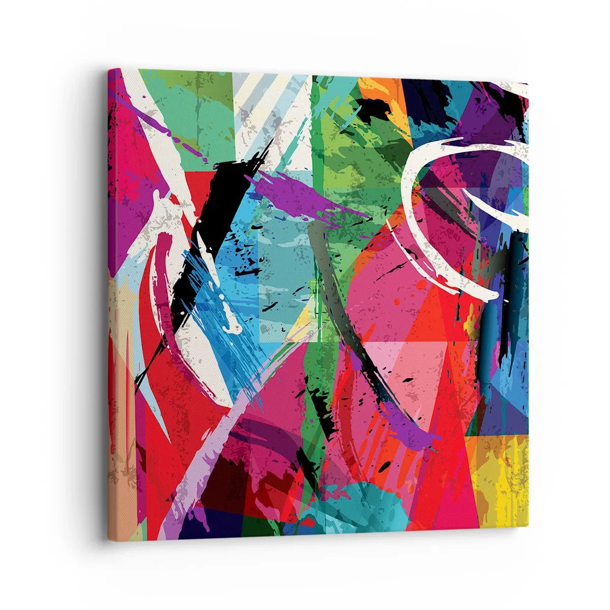 Schilderen op canvas - Snel, levendig en opzwepend - 30x30 cm
