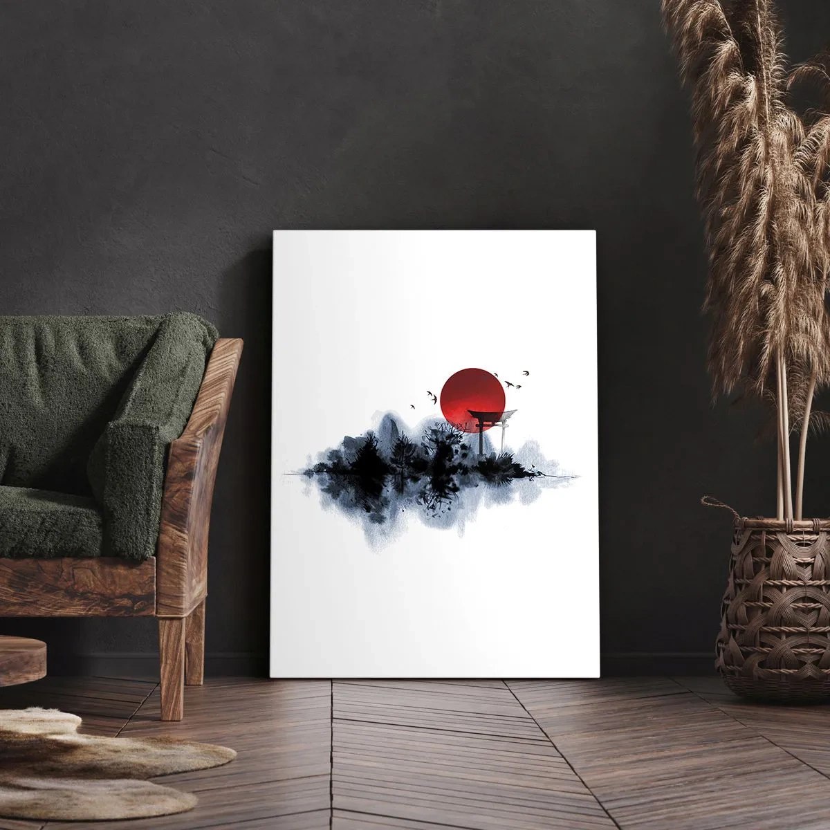 Schilderen op canvas - Japanse weergave - 70x100 cm