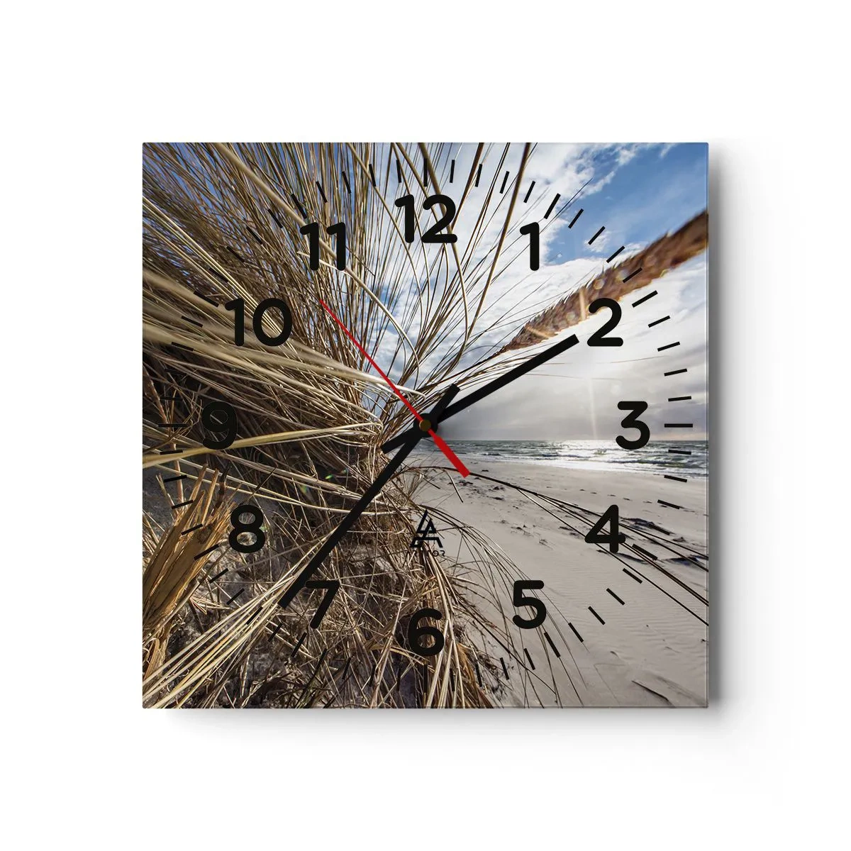 Wandklok - Klok - Een ontmoeting van de elementen - 30x30 cm